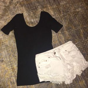 Low Back, Form Fitted Shirt